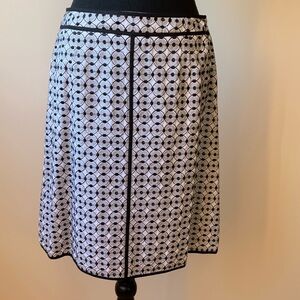Talbots black and white skirt